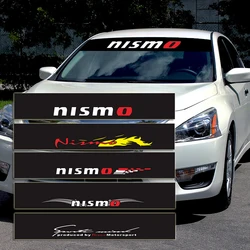 Car Sunshade Stickers Auto Front Windshield Decorative Decals For Nissan Nismo Tiida Teana GTR 350Z 370Z 240SX J10 J11 K12 K14