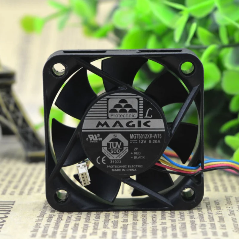 X 1PCS For MAGIC MGT5012XR-W15 | 12V 0.20A | 5CM | Micro Industrial Chassis Cooling Fan