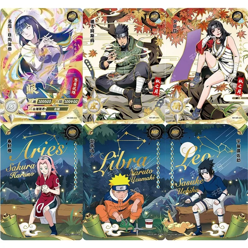 KAYOU Naruto MR Card 37-68 Series Cards Uchiha Sasuke Hyuga Hinata Uchiha Itachi Anime Characters Collection Card Kids Toy Gift