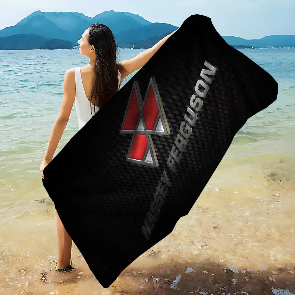 M-Massey F-Ferguson Beach Towel Colorful Bath Towels For Girl Microfiber Quick Dry Custom Sand Free Beach Yoga Spa Gym Pool