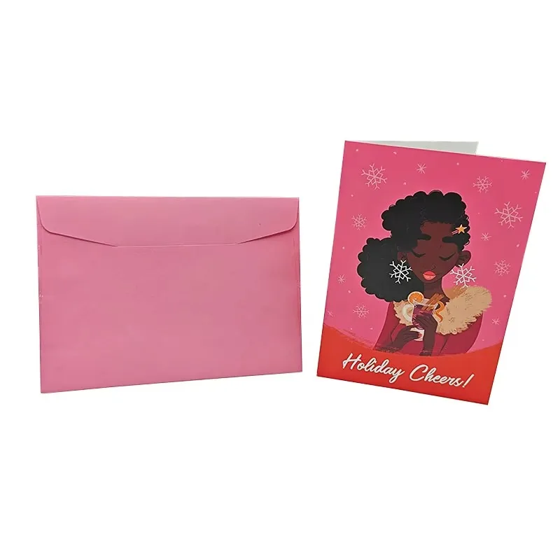 شعار مخصص ورقة مطبوعة بطاقة معايدة عيد ميلاد سعيد | بطاقة لعبة العطلة | بطاقات المعايدة الاحتفالية #2