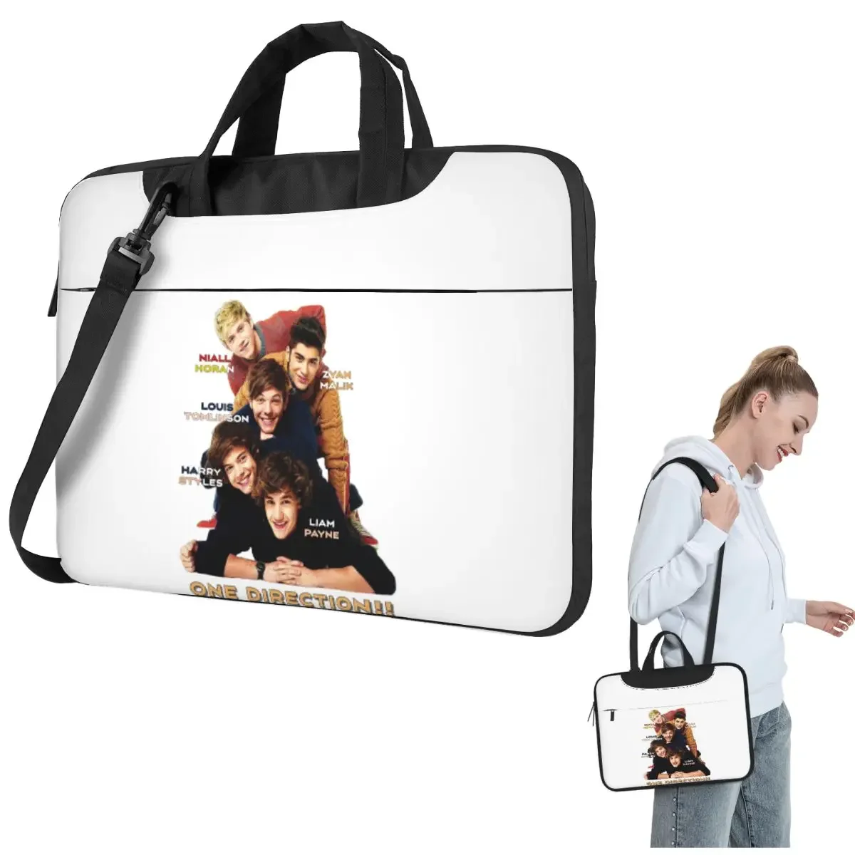 

One Direction Unite Crossbody Laptop Bag Case Computer Bag Resistant Protective Notebook Pouch for Macbook Pro