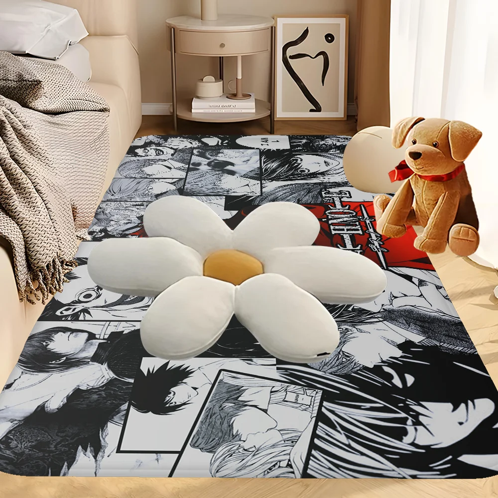 Anime Death Note Bathroom Mat Non-Slip Laundry Room Mat Laundry Decor Balcony Child Living Room Toilet Rug