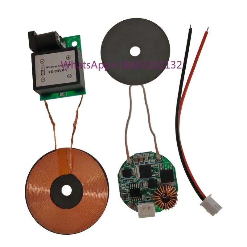 RX&TX Lithium Battery Wireless Power Supply Module 4.2V/8.4V/12.6V2A Output with Charging Management Indicator Light