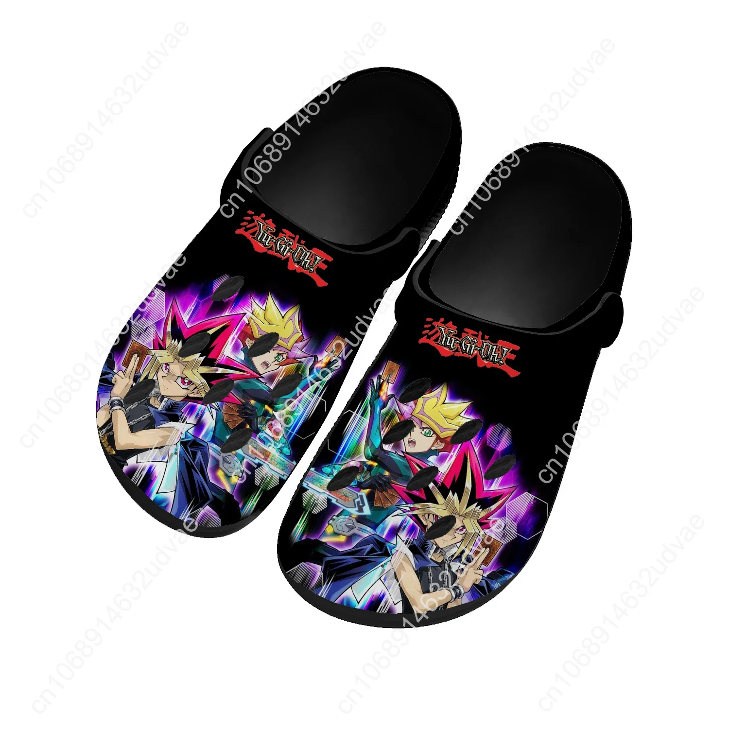 

Сандалии Yu Gi Oh, женские подростковые домашние модные водные туфли, популярные игры, анимационные садовые дышащие удобные пляжные тапочки с отверстиями