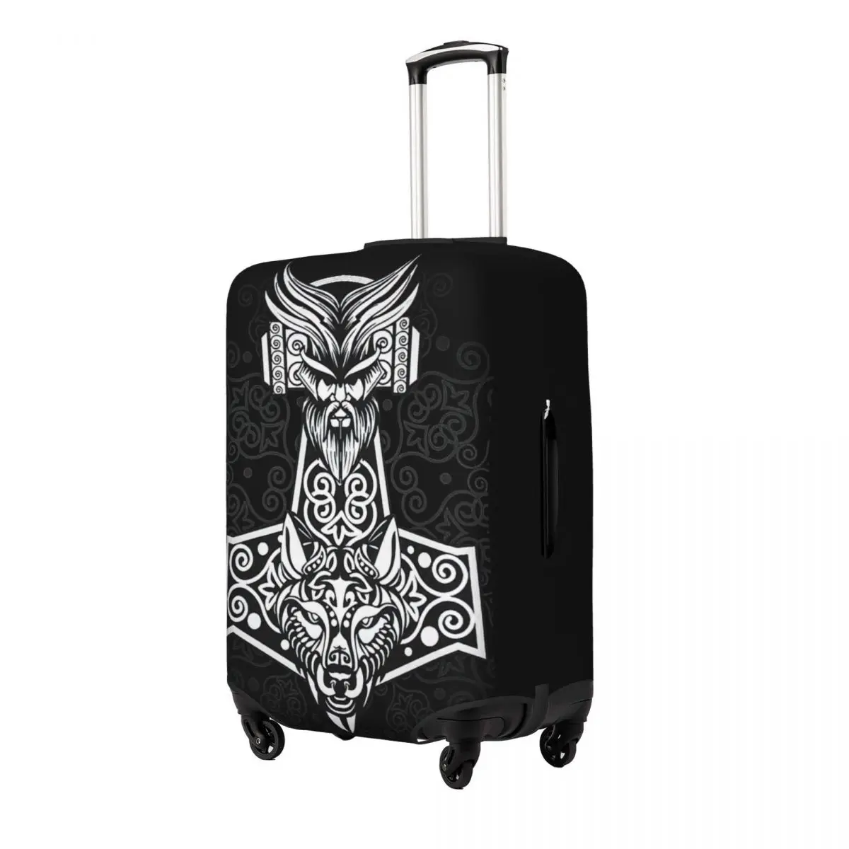 Viking Print Bagage Beschermende Stofhoezen Elastische Waterdichte 18-32Inch Kofferhoes Reisaccessoires