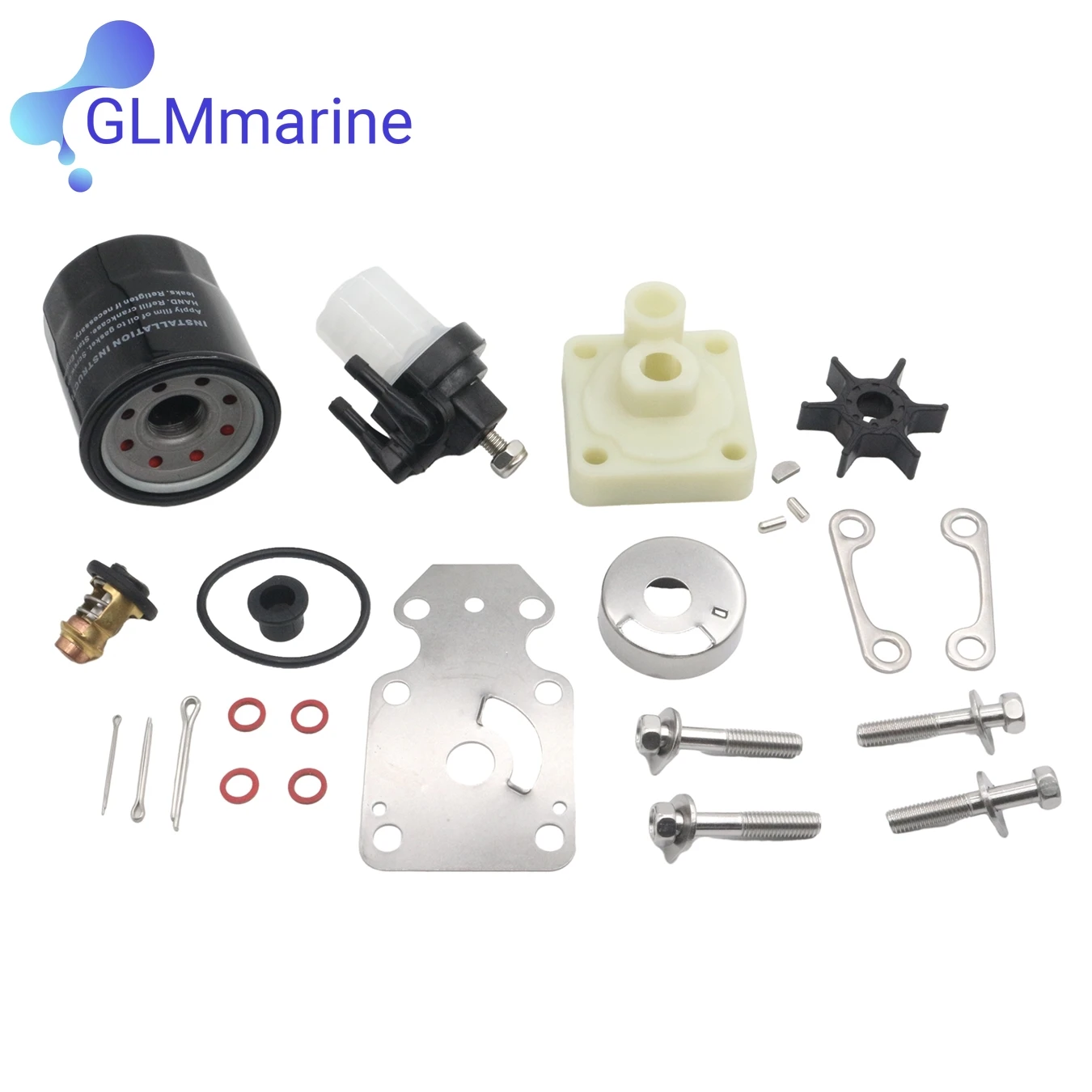 

Outboard Service Kit For Yamaha 4-Stroke F20B Outboard Motors 6AH-W0078-02 61N-24560-10 5GH-13440-80 6AH-12411-00