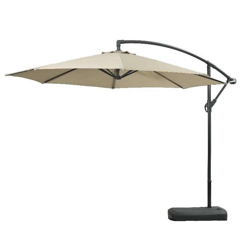 Outdoor Hanging Sunshade Banana Umbrella Cantilever Outdoor Patio Offset Hanging Umbrella