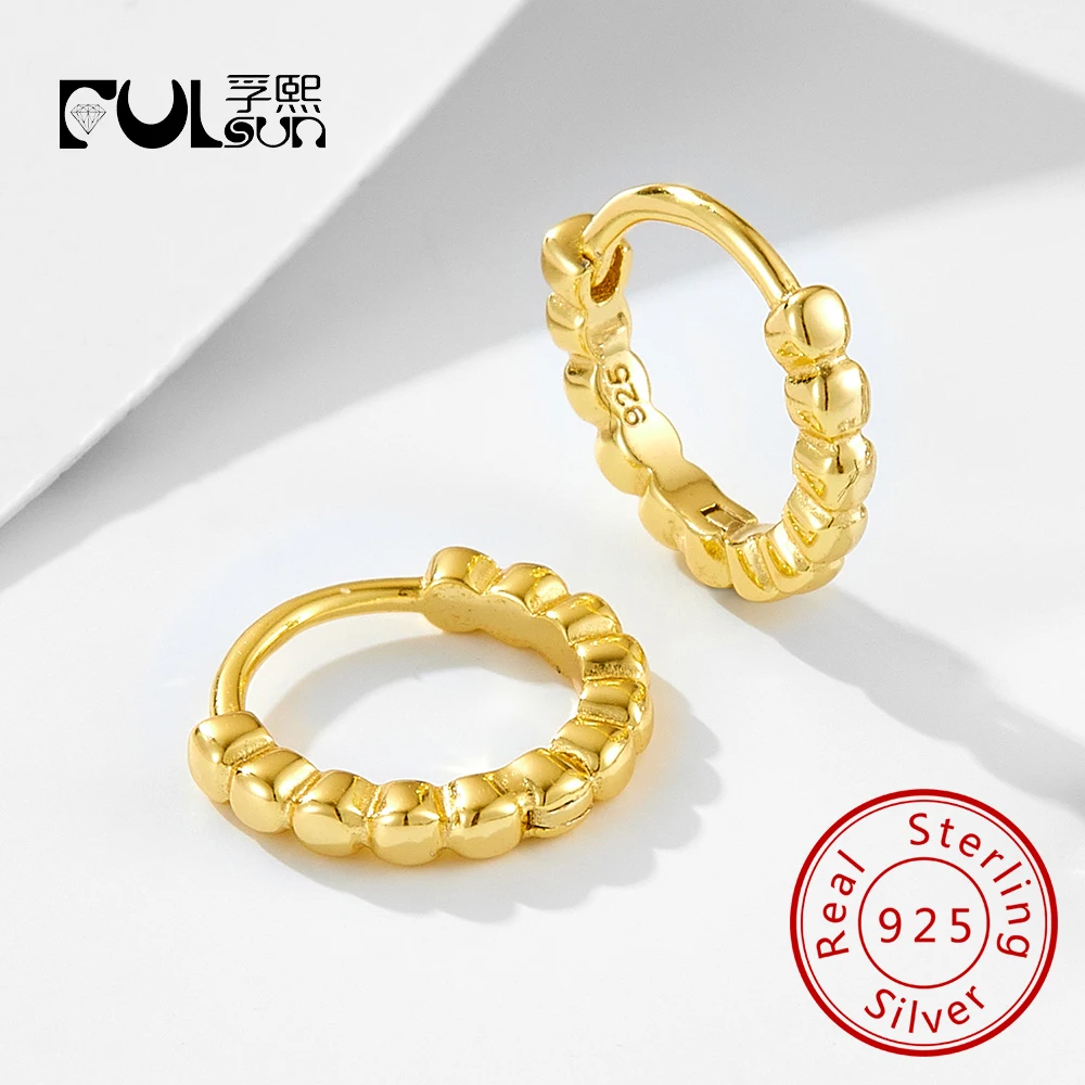 

Новые стили, гипоаллергенные серьги ручной работы из бисера, серьги-кольца из стерлингового серебра 925 пробы для женщин