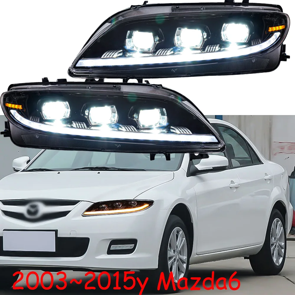 2003~2015 car bupmer head light for Mazda6 headlight Cruiser car accessories All LED fog mazda6 headlamp