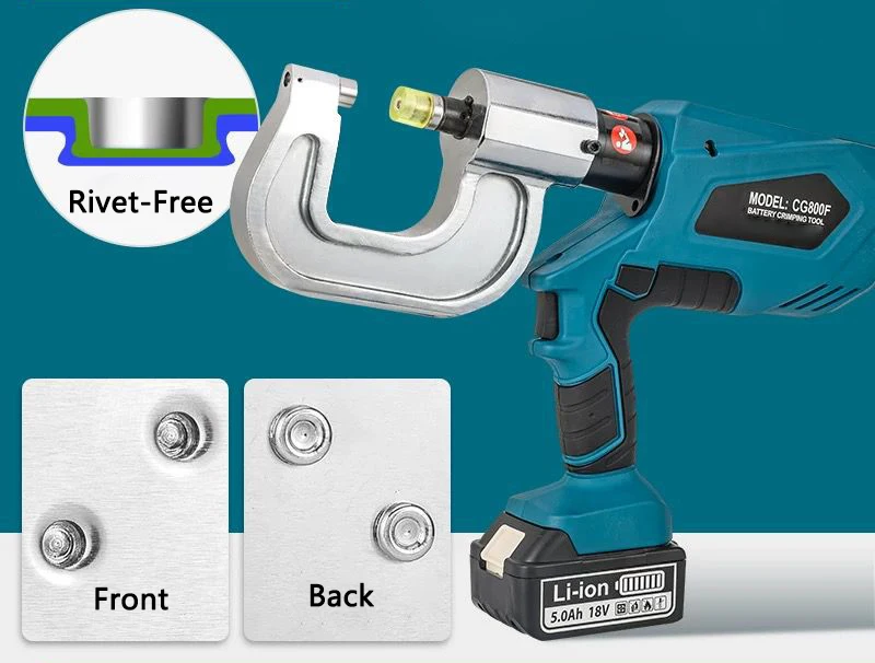 

Rivet-Free Riveting Machine CG-800F Electric Hydraulic Riveting Gun Riveting Machine No need Rivets Directly Crimping