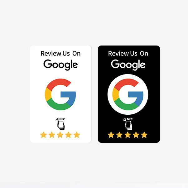 Reusable Review Tap Card Google Reviews Tap NFC Card Review Us on Google Tap Card Enhances SEO Saves Time User Friendly