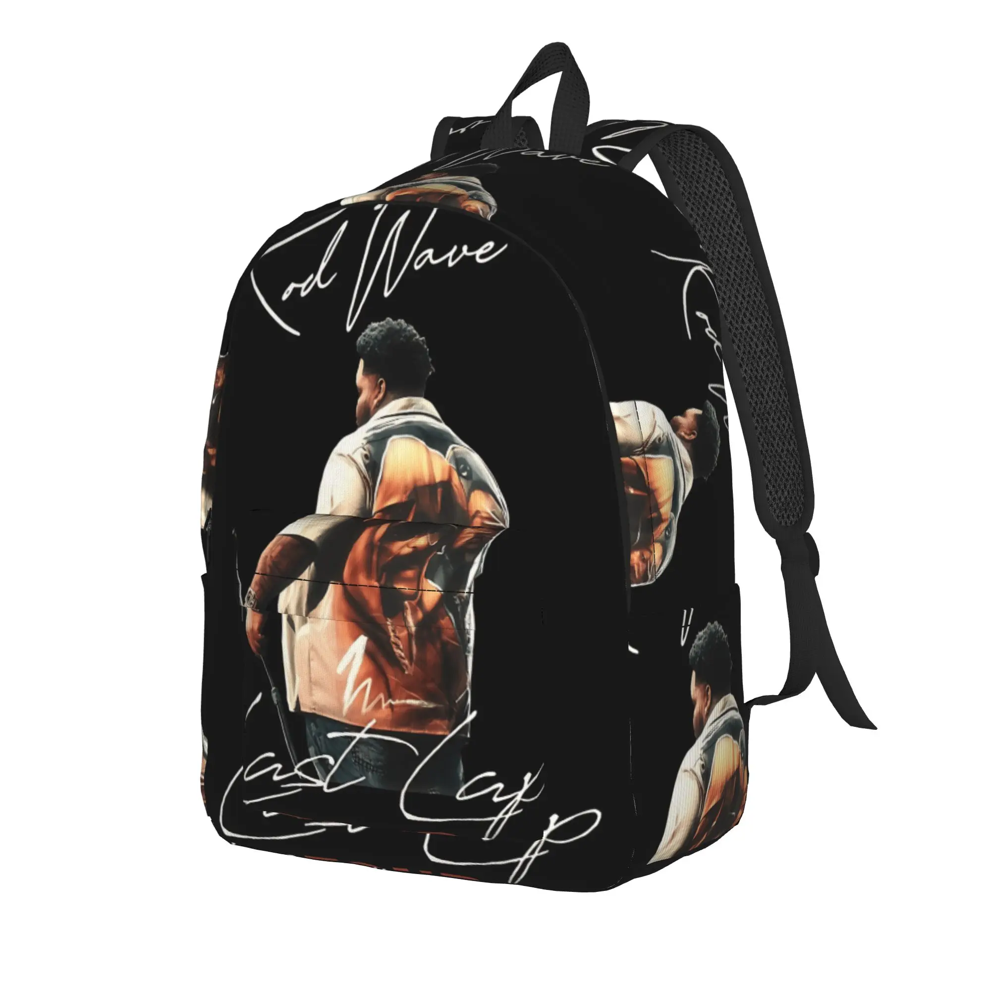 Rod Wave Last Lap Tour Music  Backpack Boy Girl  Breathable Backpacks Polyester Modern School Bags Hiking Design Rucksack