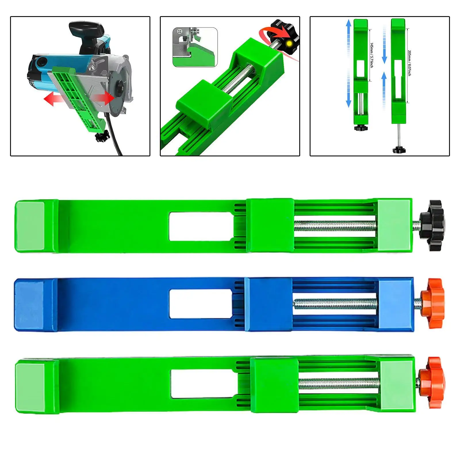 Adjustable Cutting Machine Base Guide Circular Saw Guide Clamp Rail,Lightweight,Portable for DIY Enthusiasts