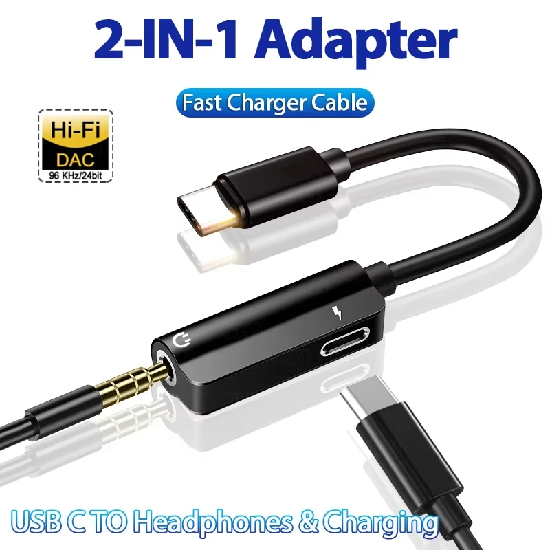 

2 в 1 USB C Naar 3,5 мм разъем Hoofdtelefoon адаптер Usb C Oplader адаптер для Samsung Galaxy S24 S23 S22 Ultra A54 A34 A53 Note