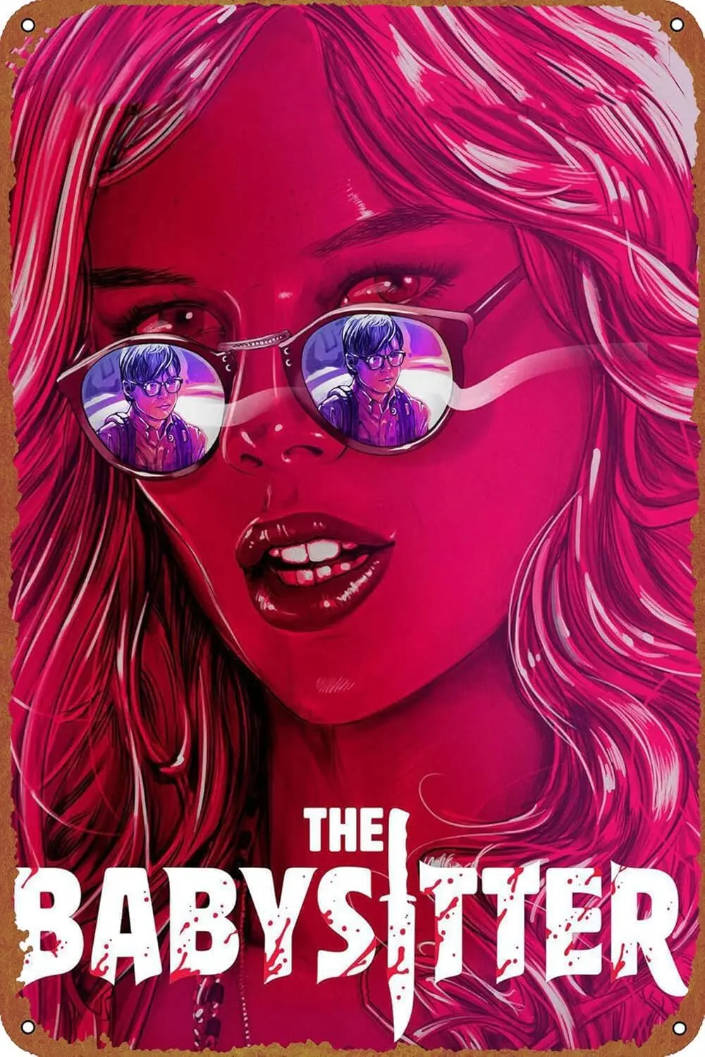 

The Babysitter Movie Poster Vintage Tin Sign for Home, Garden, Bar, Restaurant, Cafe, Office, Shop - Fun Retro Wall Decor - sign