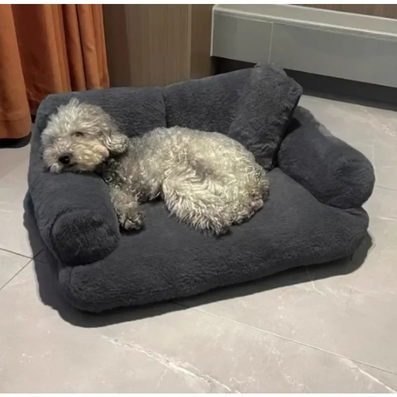 

Plush Soft Cat Bed Sofa Dog Winter Warm Large Pet Cats Sofas Suitable For Small Medium Dogs Comfortable Sleep Pets Beds Supplies