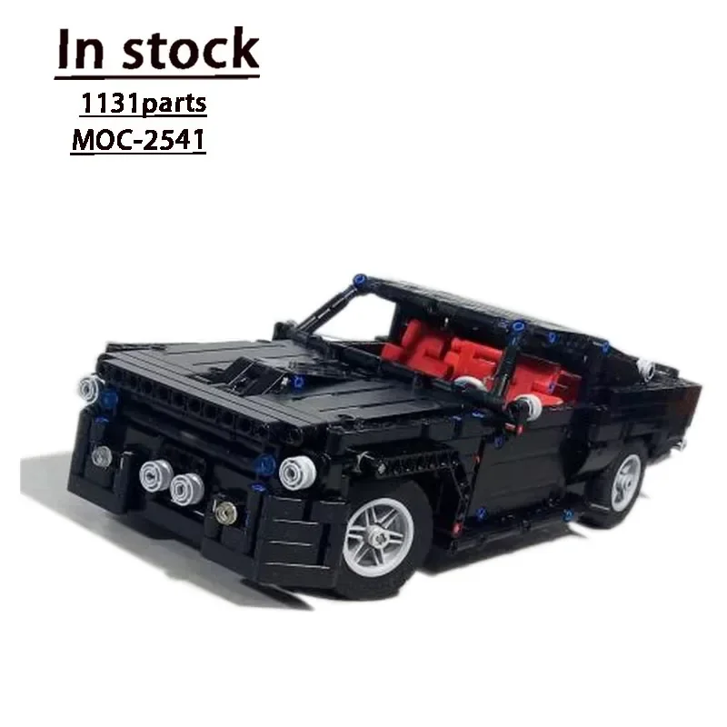 MOC-2541 Black Classic Sports Car GT500 Assembly Splicing Building Block Model 1131 Building Block Parts Kids Birthday Toy Gift