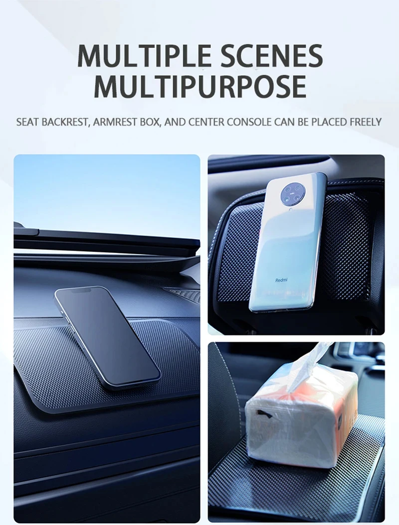 Silikon Sticky Pad Auto Dashboard Anti-Rutsch-Matte Auto Zentrale Steuerung Instrument Panel Feste Handy Ornamente Matten – Detail 1