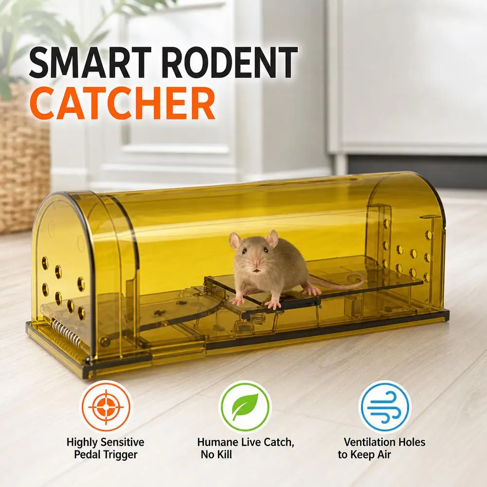 Plastic Humane Mouse Trap Catch and Release Mouse Traps Powerful Mouse Trap Safe Pet Child Friendly Eco Non Toxic Durable 2026