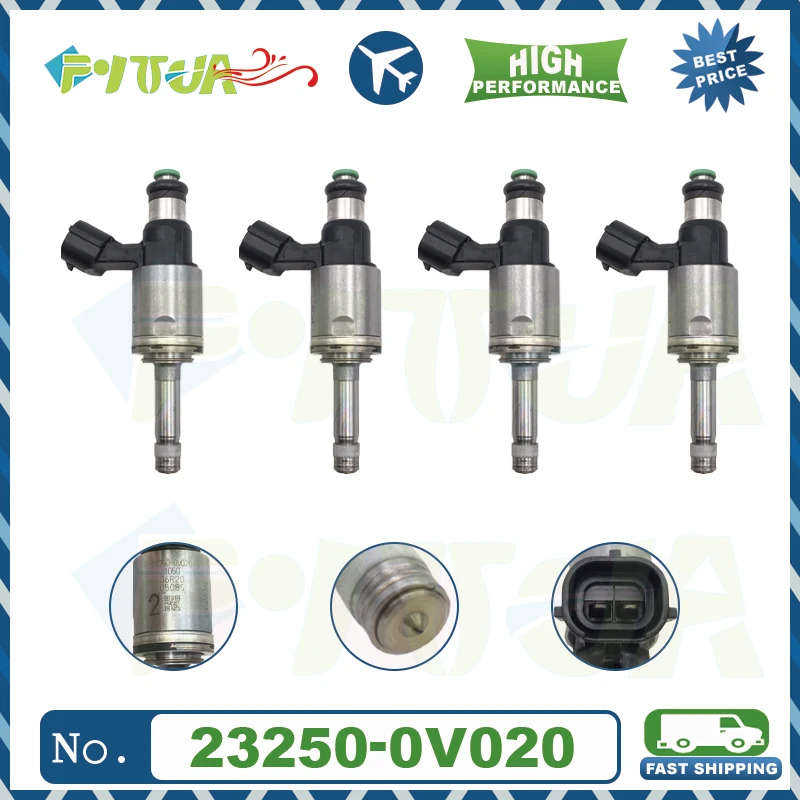 

4pcs Fuel injector 23250-0V020 Nozzle For TOYOTA LEXUS Camry Hybrid ES2 350 300H 2.0L 6AR-FSE 2015 Bico Car Accessories