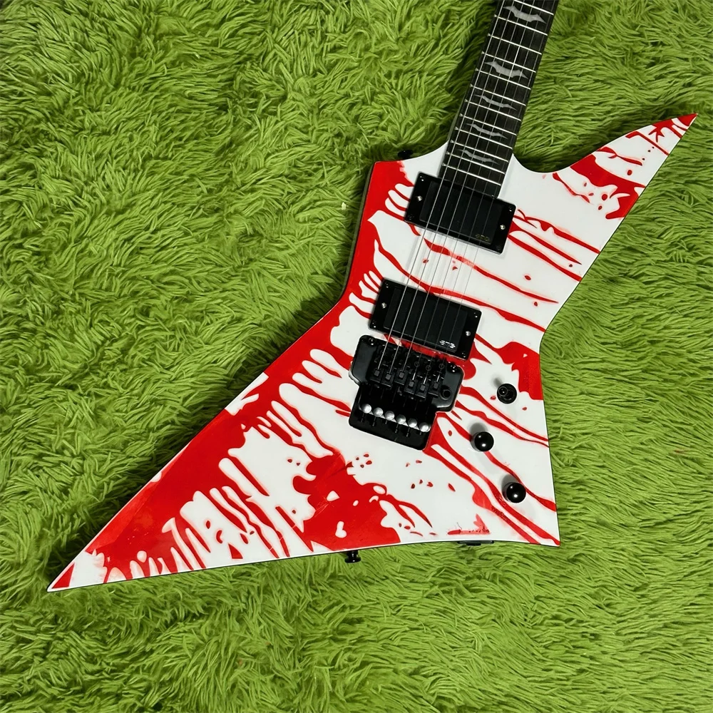 Free Shipping in stock special Electric Guitar white body and red body guitars Guitarra Black hardware Guitar