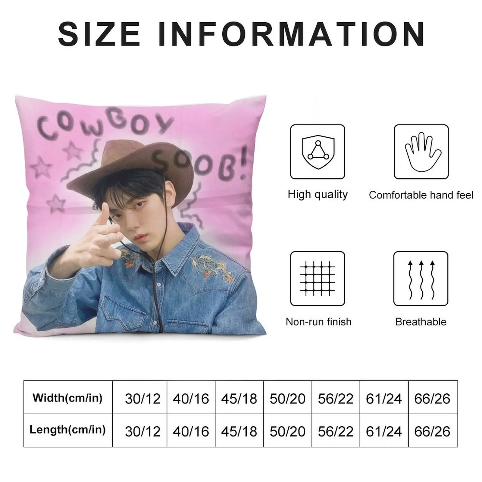 soobin Throw Pillow christmas pillow case Decorative Cushion Cover Pillowcases Cushion Covers Sofa Cushion Cover Set pillow