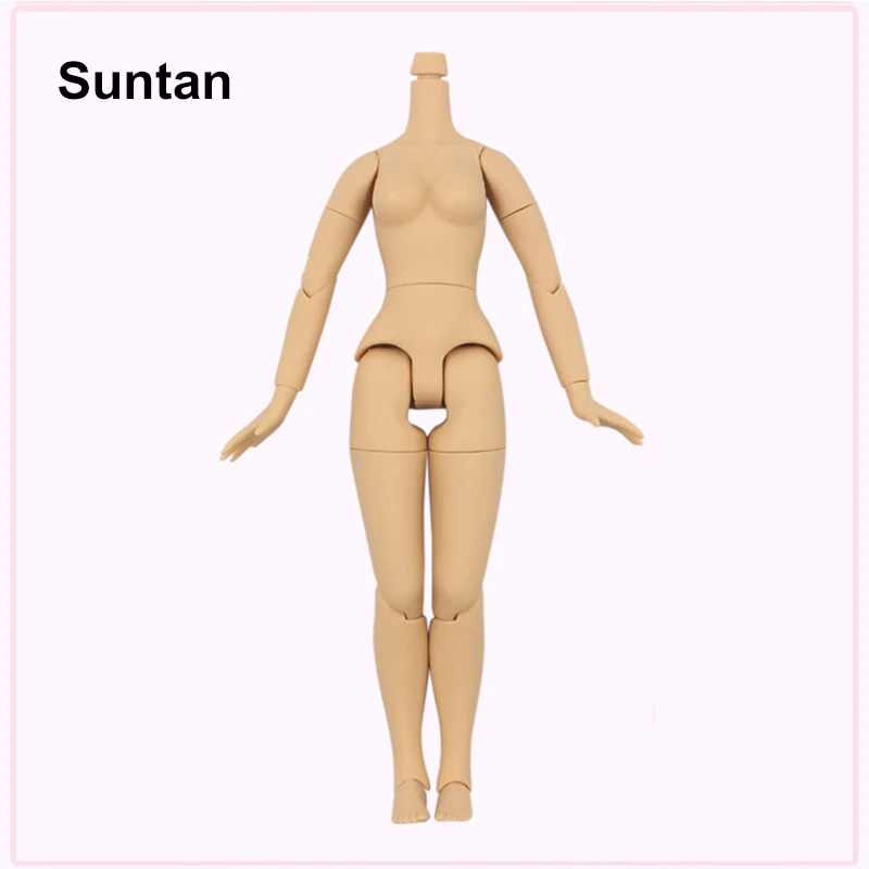 19 Joint Body 21cm For 30cm 1/6 Blyth Doll with Big Breast Different skin color white tan dark skin Suitable for DIY toy gift