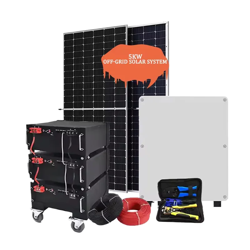5KW To 10KW Large Off Grid Solar Energy Pack, Custom Battery Combination, Industrial Power System for RV Base Station