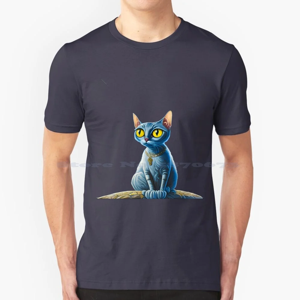 Pharaonic Cat 1 T Shirt 100% Cotton Tee