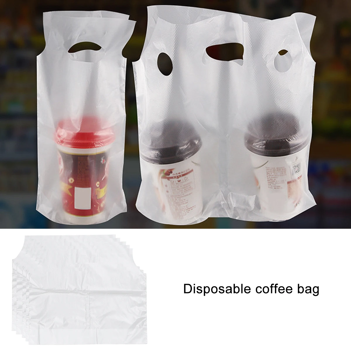 

100 Pcs Beverage Packing Bag Portable Milk Tea Bags Coffee Disposable Take-away