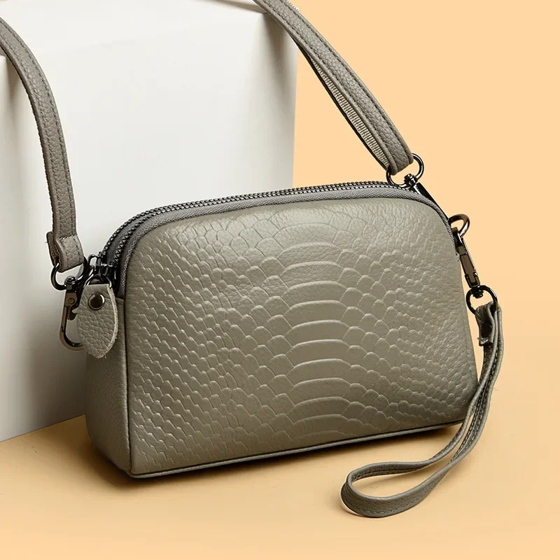 Petit Sac à Bandoulière en Cuir group pour Femme, Sacoche à la Mode, Nouvelle Collection 2024