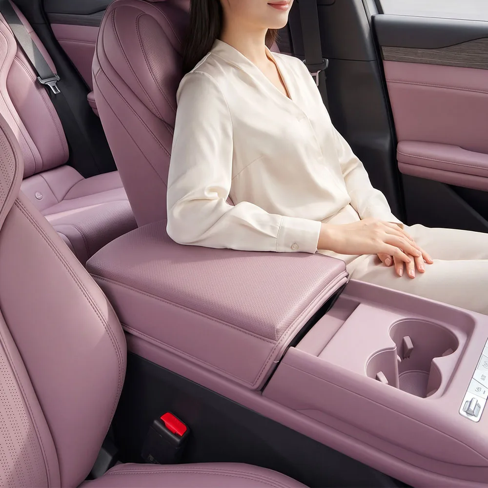 Fit For BYD Qin Max 2026 2027 Height Increasing Protective Pad For Armrest Box Car Modification Parts Leather Protective Case