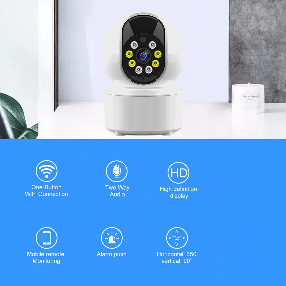 2MP 1080P V380pro/Yoosee/iCsee APP  PTZ IP Dome Camera AI Humanoid Detection Full Color Security CCTV Intercom Baby Monitor