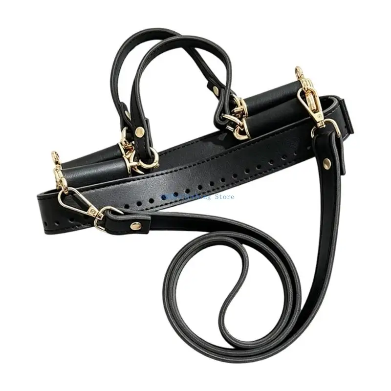 

N0PE PU Leather Bag Straps Bag Handle for DIY Crochet Bag DIY Handbag Making Kits Bag Knitting Repair Set