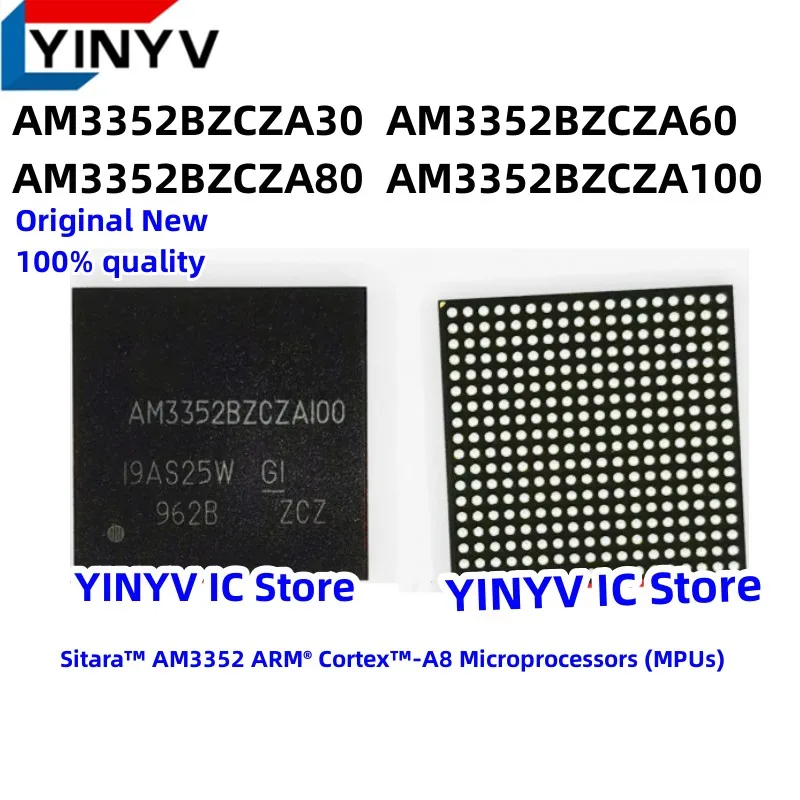 2Pcs AM3352BZCZA AM3352BZCZA30 AM3352BZCZA60 AM3352BZCZA80 AM3352BZCZA100 NFBGA324 AM3352 NFBGA324 Chip Original New 100%quality