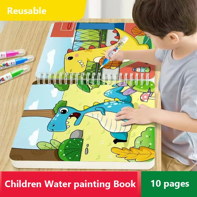 

Magic Water Drawing Book Children Painting Toys Reusable Coloring Books Sensory Early Education Toys for Kids Notebooks Writing