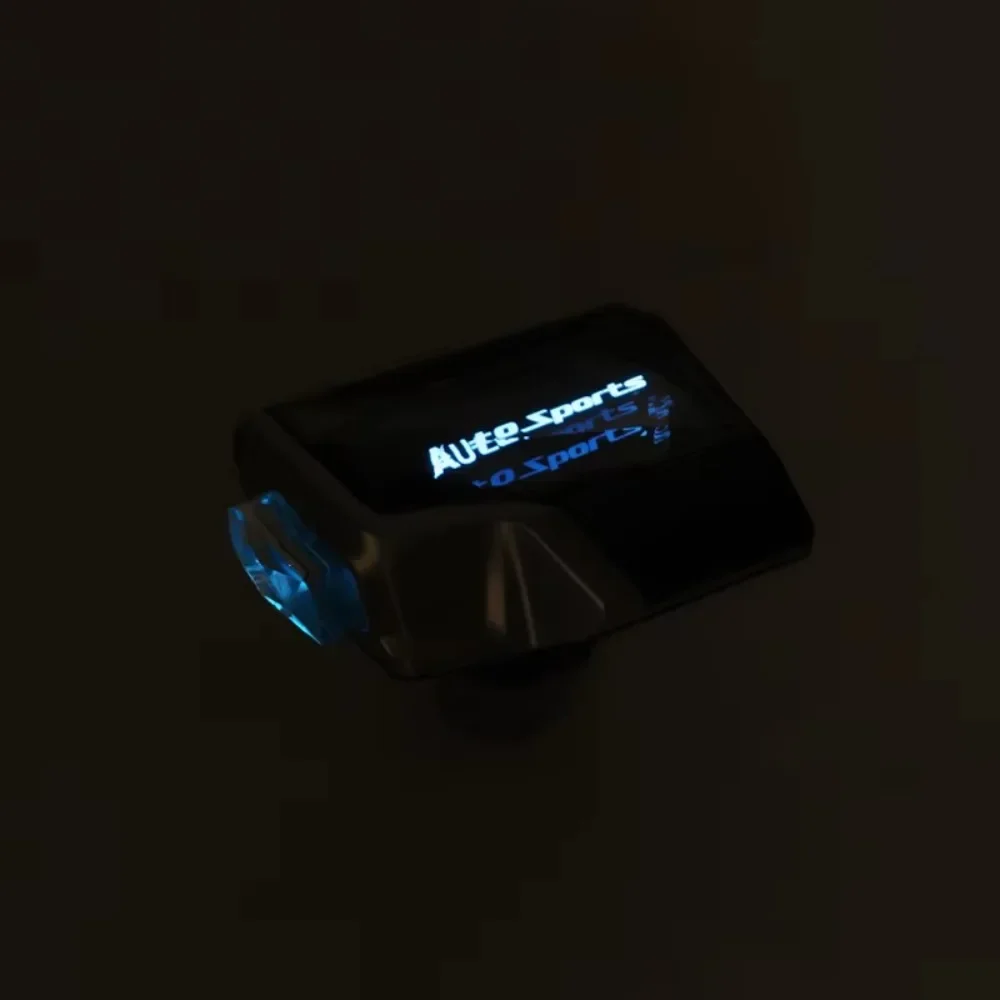 جديد ناقل حركة أوتوماتيكي زر والعتاد التحول رئيس سيارة Led اللمس مضيئة كريستال التحول المقبض #6