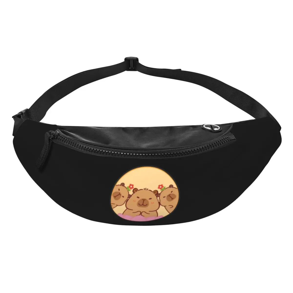 Benutzerdefinierte coole süße Capybara Fanny Pack Frauen Männer Umhängetasche zum Laufen Telefon Geld Beutel