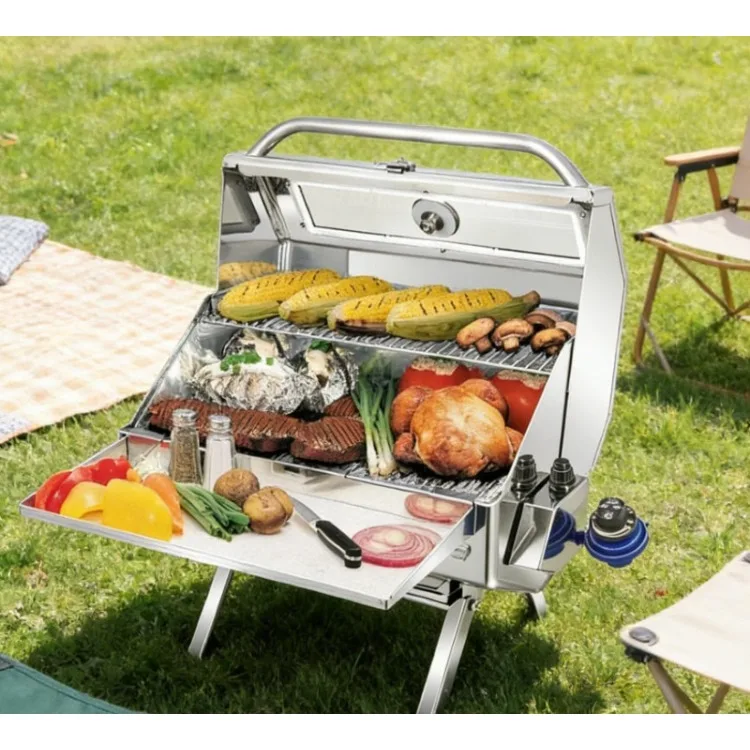 Nueva actualización - Productos Catalina 2 Infra Red, parrilla de gas de la serie Gourmet, multiusos, talla única, 16.1"D x 22.4"W x 14.63"H - Envío gratuito