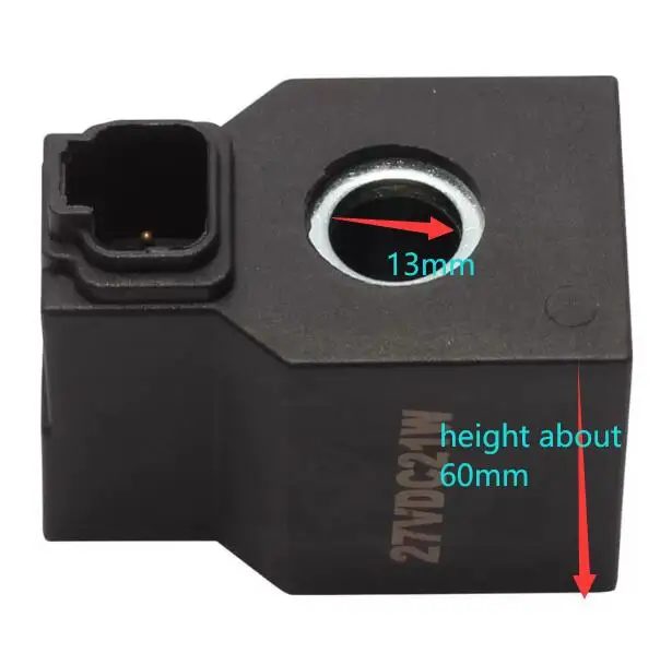 SOLENOID VALVE COIL ZGAW-00008 04-27V-MD/DT 3036401 FOR Hyundai EXCAVATOR R140W-9 R170W-9 R210LC-7 R210W-9 R360LC-9 R480LC-9