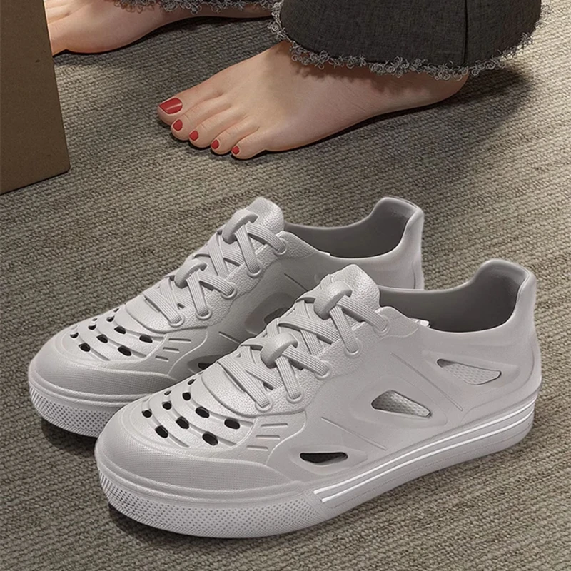 

BASATU летние болотные сандалии, тапочки с отверстиями для воды, мужские и женские легкие сандалии из ЭВА с мягкой подошвой, пляжная обувь для пар