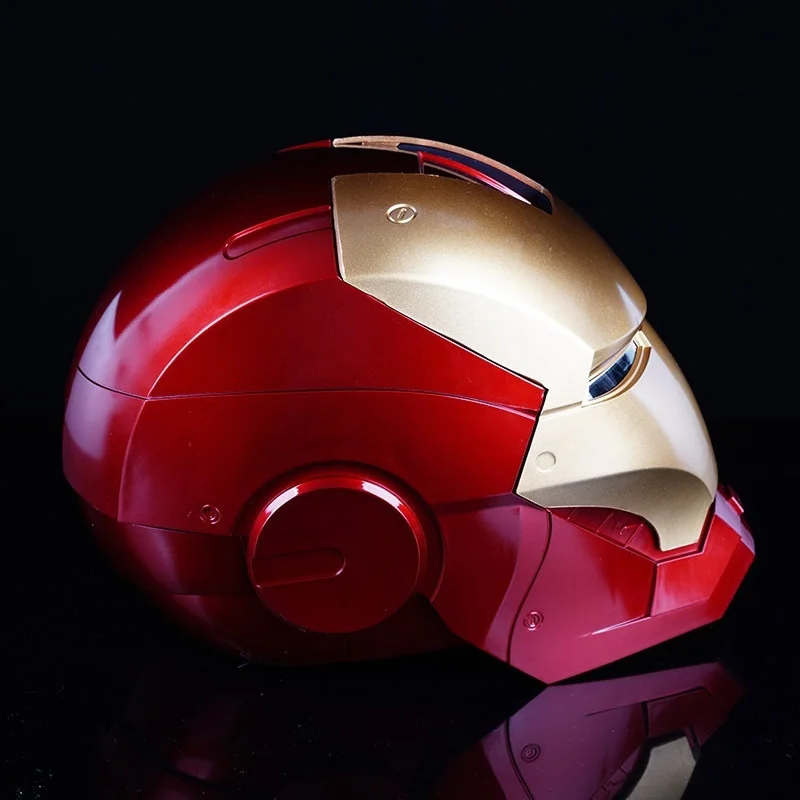 Iron Man casco MK7 1:1 maschera apribile luminoso modello regalo per bambini Cosplay Prop regalo Marvel Toy periferiche cinematografiche The Avengers