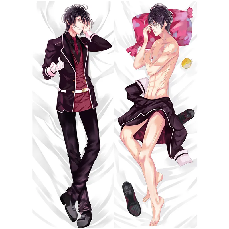 Anime DIABOLIK LOVERS character cool Gay Sakamaki Ayato & Laito & Sakamaki Shu Dakimakura pillow cover hugging body pillowcase