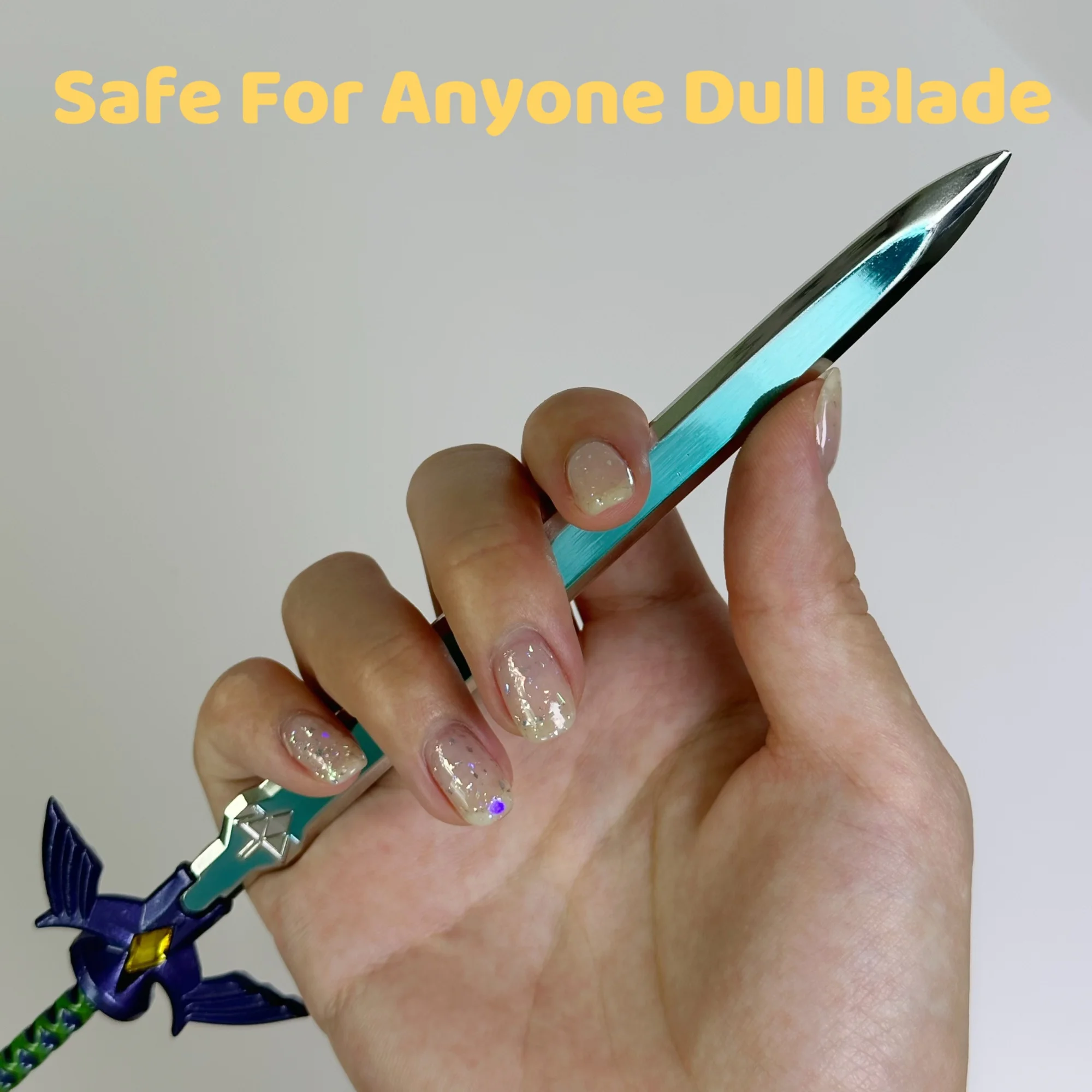 8.6inch 22cm Metalen Katana Zwaard Originele Samurai Sabel Ninja Mes Katana Sabel Cosplay Accessoires Prop Speelgoed Mini Katana Sabel