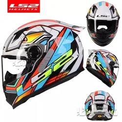 LS2 FF300 Full Face Motorcycle Helmet Man Woman Casco Moto helmets with Clear Visor Original ECE