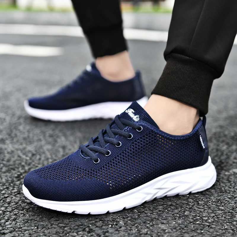 

Men Sneakers Shoes Hot Selling Platform Casual Walking Mesh Lightweight Jogging Soft Sole Outdoor Tennis Vulcanized Shoes 39-47