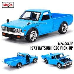 Maisto 1:24 1973 Datsun 620 Pick-up alloy car model die-casting static precision model collection gift toy tide play