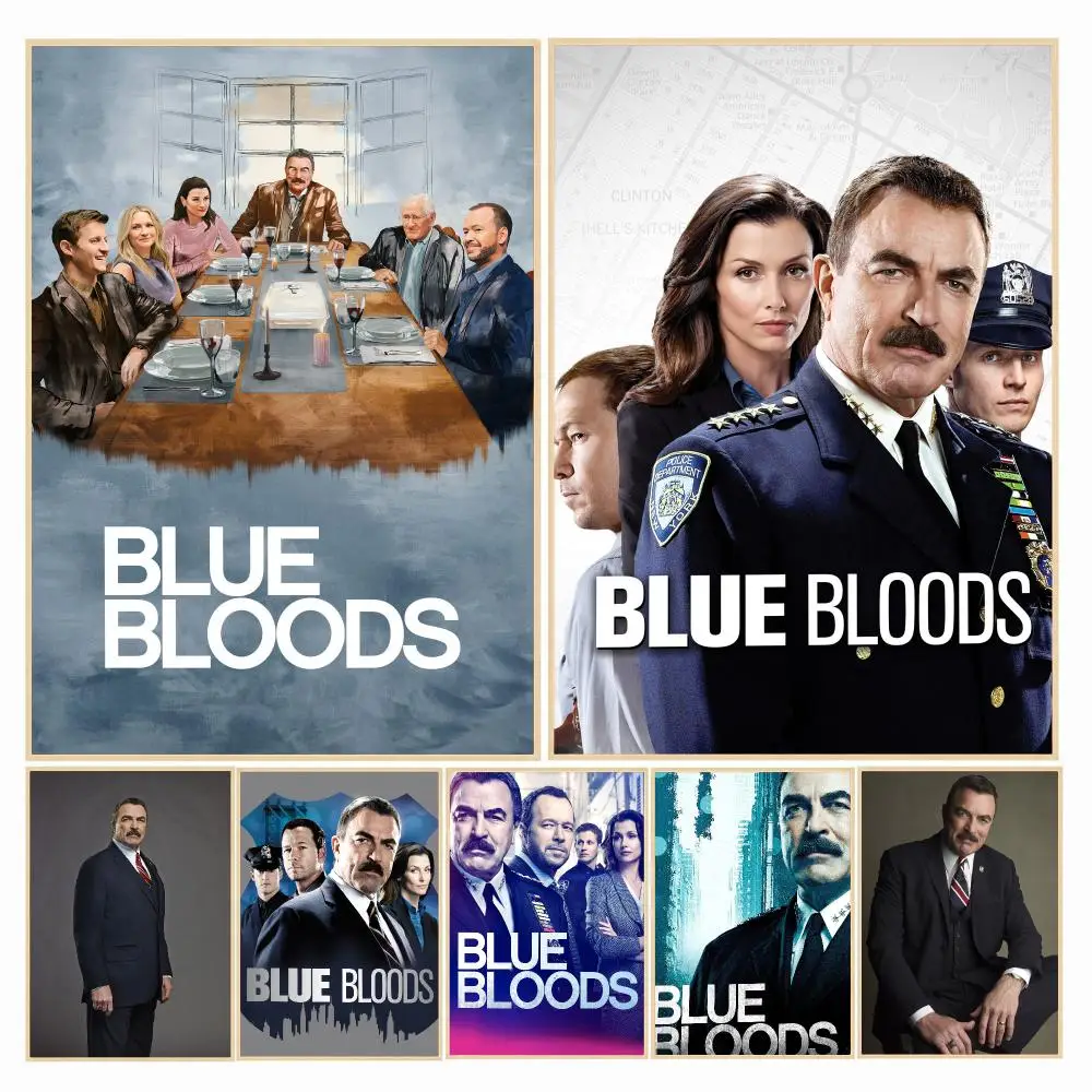 tv series B-Blue Bloods-S Painting Calligraphy Boho Botanical Decor for Living Room Elegant Home Style