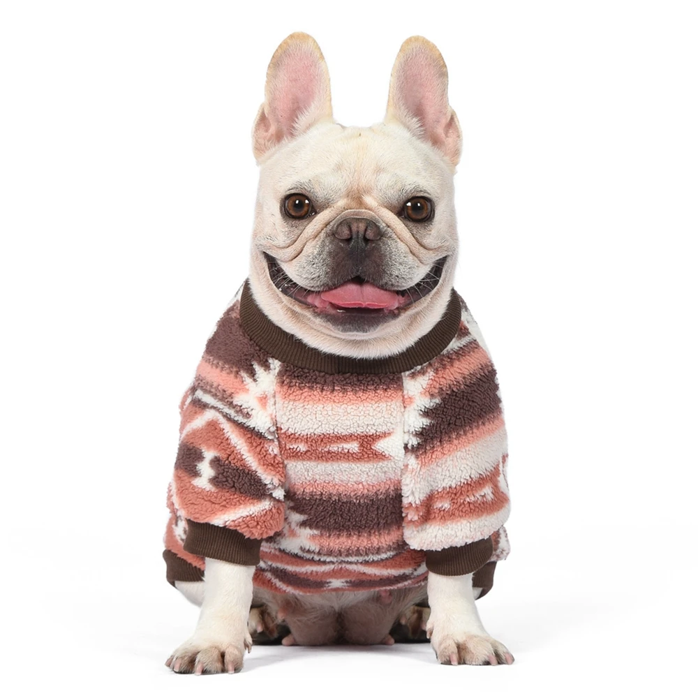 Pet Warm Sweater Autumn Winter Medium Small Dog Clothes Fashion Plush Pajamas Kitten Puppy Pullover Pomeranian Chihuahua Pug